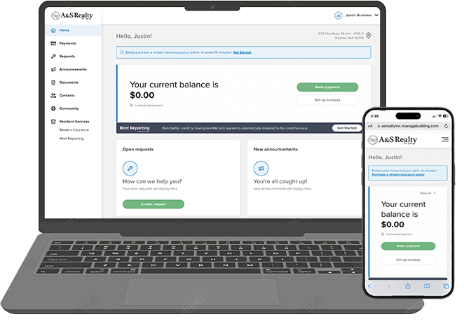 A&S Realty Resident Portal